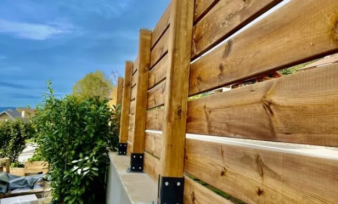 Création de claustras en bois, Annecy, TERR'PAYSAGE