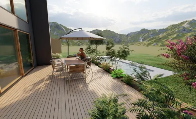 Étude et conception d'une terrasse, Annecy, TERR'PAYSAGE