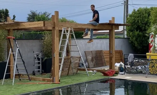 Pergolas en bois, Annecy, TERR'PAYSAGE