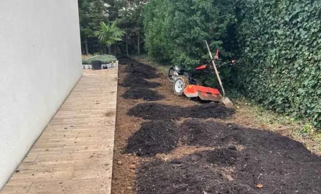 Plantation de massifs minéraux dans un jardin à Annecy, Annecy, TERR'PAYSAGE