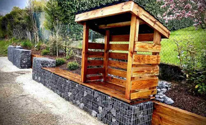 Réalisation de gabions, Annecy, TERR'PAYSAGE