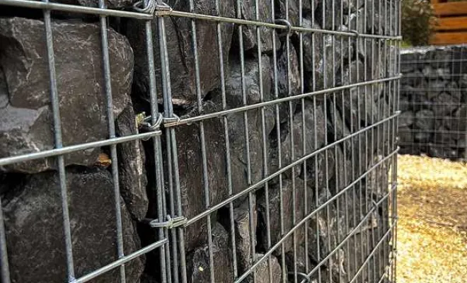 Réalisation de gabions, Annecy, TERR'PAYSAGE