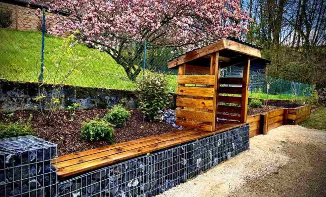 Réalisation de gabions, Annecy, TERR'PAYSAGE