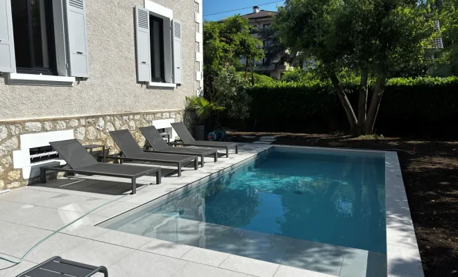 Réalisation d'un aménagement de piscine à Annecy, Annecy, TERR'PAYSAGE